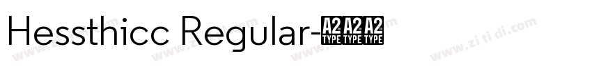 Hessthicc Regular字体转换